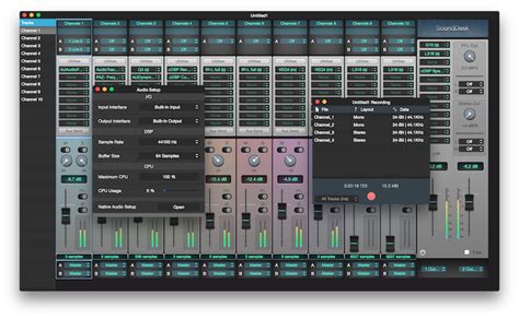 Sounddesk Mixing Desk By Loudlab Virtual Audio Mixer Plugin Host