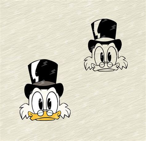 Scrooge Mcduck Ducktales 4 Svg Dxf Eps Png Cricut Vector