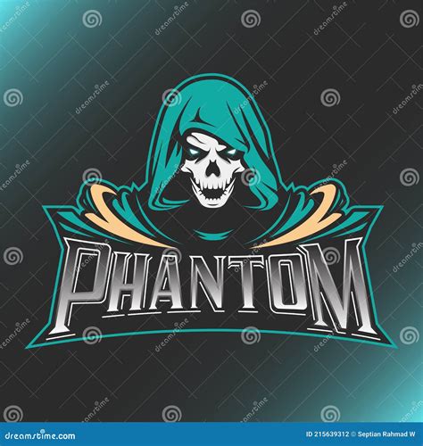 Phantom Esport Mascot Logo Vector Illustration