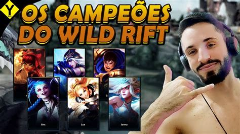 Todos Os Campe Es Dispon Veis League Of Legends Wild Rift Youtube