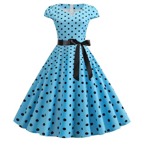 Clothes Shoes Accessories Women S S Polka Dot Halter Neck Swing