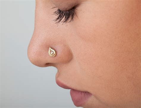 Diamond Nose Stud Nose Jewelry Tragus Earring Cartilage Etsy