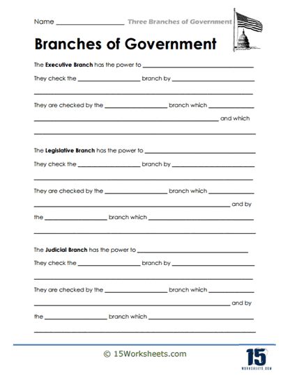 Branches Of Government Worksheets 15