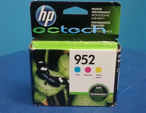 Genuine Hp 952 Cmy Color Ink Cartridges N9k27an140 Combo 3pack