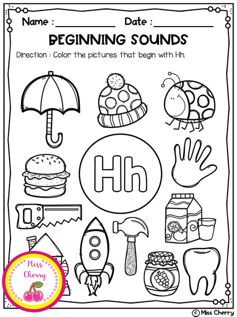 This Beginning Sounds Worksheets Are A Great Way For Students To Learn