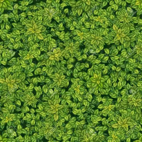 Seamless Vector Texture Green Tree Leaves Sponsored Texture