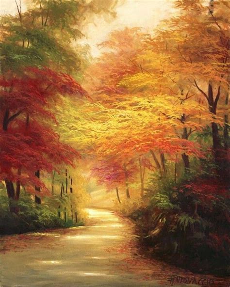 Walking Path Oil Painting Landscape Watercolor Landscape Landscape