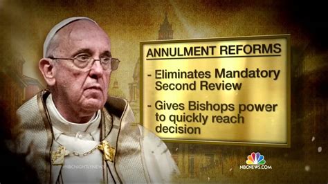 Pope Francis Streamlines Annulment Process For Catholics Youtube