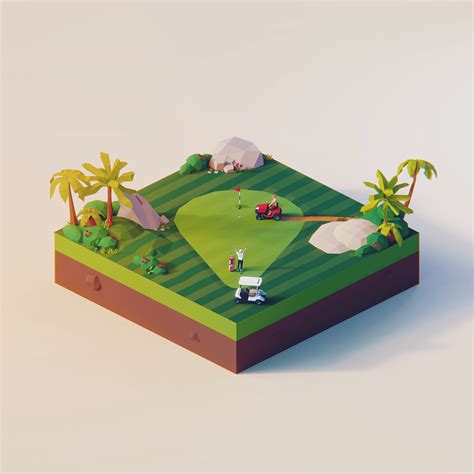 Low Poly Worlds On Behance