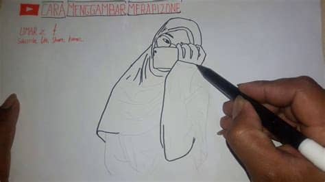 Cara menggambar gambar kartun wanita muslimah berhijab ...