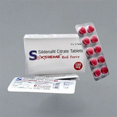 Sildenafil Citrate 150 Mg Sextreme Red Force At Rs 100stripe