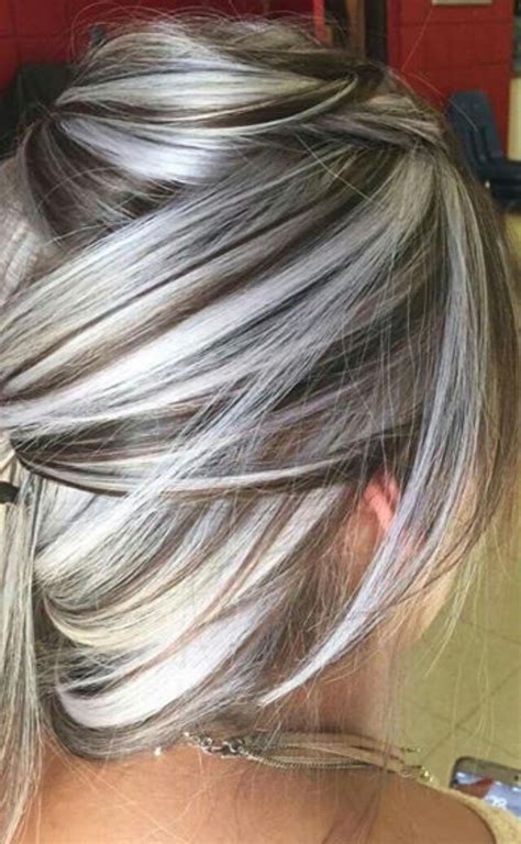 Pin By Teena Atkin Goff On Hairstyles Gray Hair Highlights Grey Hair