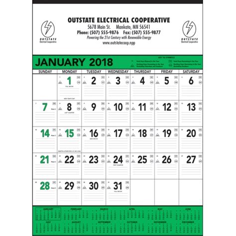Commercial Business Calendars