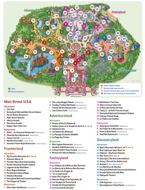 Europe Parks Euro Disney Parks Map
