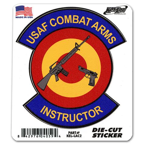 Combat Arms Instructor Die Cut Sticker Kel Lac Uniforms Inc