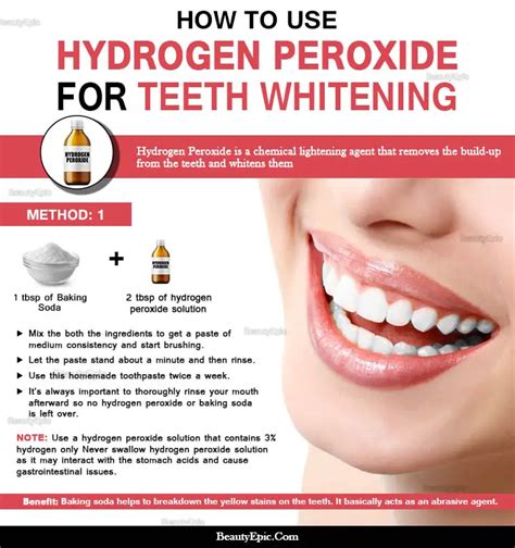 How To Use Hydrogen Peroxide Safely To Whiten Teeth
