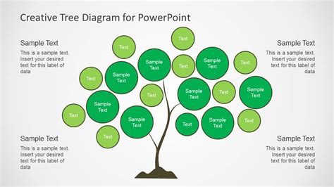 Creative Tree Chart Diagram Slide Design For Powerpoint Slidemodel
