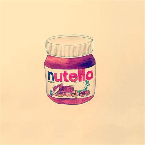 Nutella Drawing Nutella Iphone Wallpaper Food Cute Wallpapers