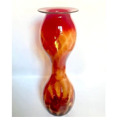 Blenko 2129 19 Amberina Floor Vase Chairish