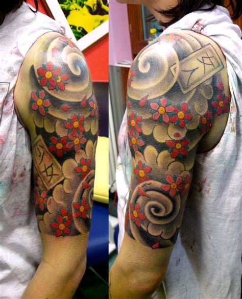 Women With Japanese Sleeve Tattoos Quarter Sleeve