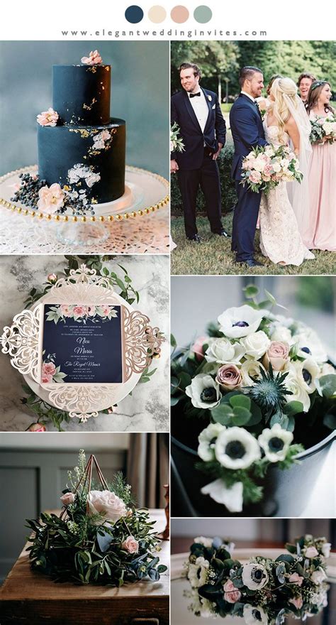 Classic Wedding Colors Ideas Navy Blue And Blush