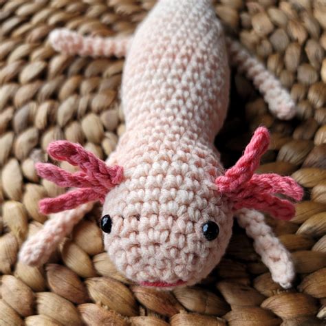 Crochet Pumpkin Slice Axolotl