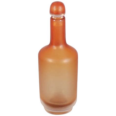 Glass Bottle For Venini Italy At 1stdibs