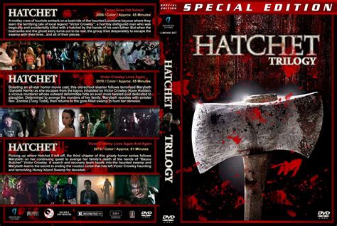 hatchet trilogy movie dvd custom covers hatchet trilogy dvd covers