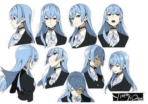 Kurokite Kiznaiver Character Head Profile Anime Reference Sheets