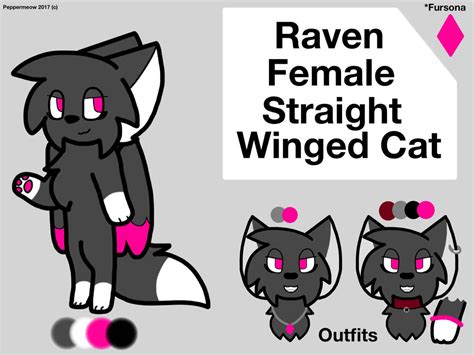 Raven Fursona Reference By Cocoacolaa On Deviantart