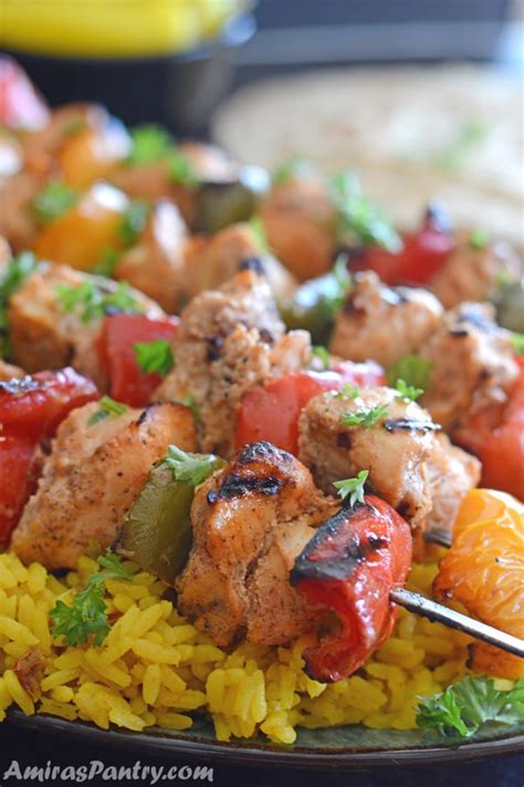 Yummy Middle Eastern Chicken Kabobs Amiras Pantry