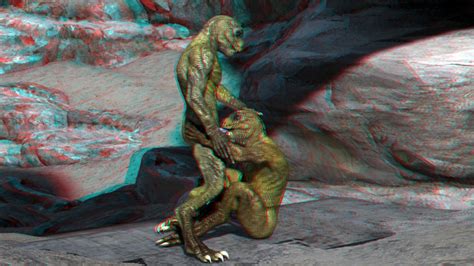 Rule 34 3d 3d Anaglyph Anaglyph Anthro Duo Fellatio Green Skin Hand On Ass Hand On Head Lizard