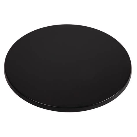 Werzalit Pre drilled Round Table Top Black 800mm   CC513  