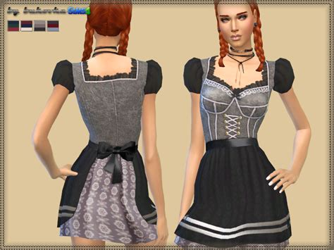 Sims 4 Ccs The Best Dress Oktoberfest 2 By Bukovka