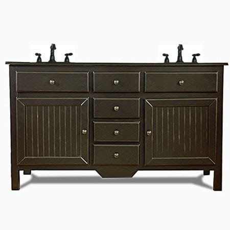 Beadboard paneling is usually installed vertically, but beadboard can also be installed by using bathroom cabinets with beadboard inserts. Beadboard Bathroom Cabinet - J. Tribble