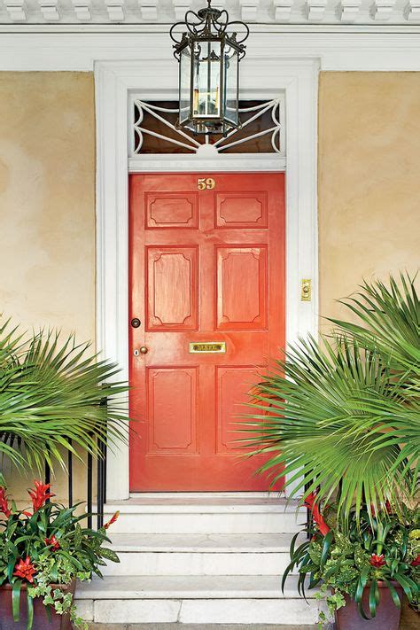 19 Bold Colors For Your Front Door Orange Front Doors Painted Front