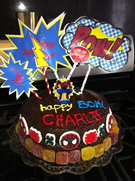 Maybe you would like to learn more about one of these? DIY: Last minute superhero birthday cake... - motherburg