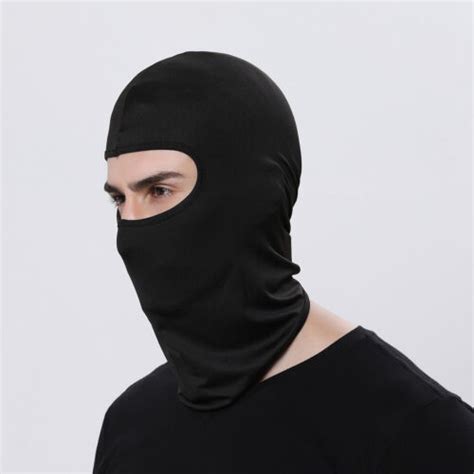 Balaclava Full Face Mask Men Women Cycling Ski Winter Warm Neck Black