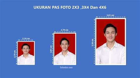 Ukuran Pas Foto 2x3 3x4 4x6 Dalam Cm Mm Inci Dan Pixel