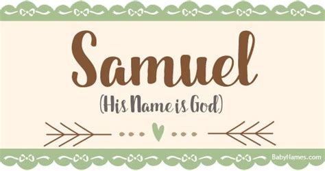 Samuel Name Meaning Popularity And Info On Names With