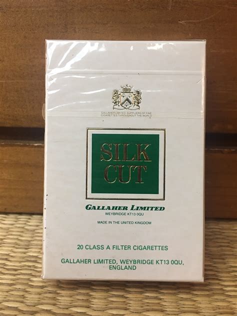 Silk Cut Menthol King Size Cigarette Hard Pack Danlys Vintage