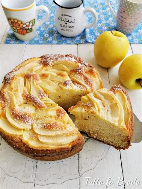 Torta Alle Mele Alta E Soffice Tutto Fa Brodo In Cucina Idee Alimentari Ricette Torte