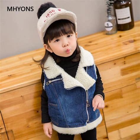 2018 New Vests Children Thick Warm Jacket Baby Girls Outerwear Coats