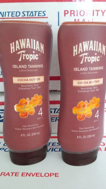 Hawaiian Tropic Island Tanning Lotion Sunscreen Cocoa Butter Ml Lazada Ph