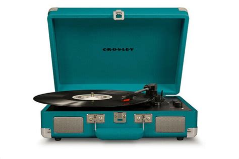Buy The Crosley Cruiser Deluxe Portable Turntable Teal Free Record