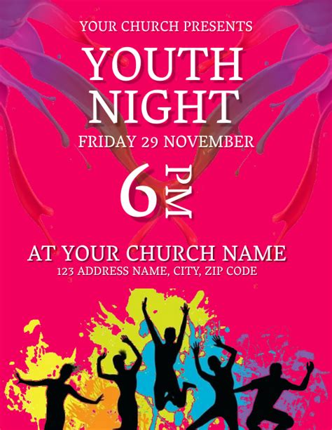 Youth Service Event Flyer Template Postermywall