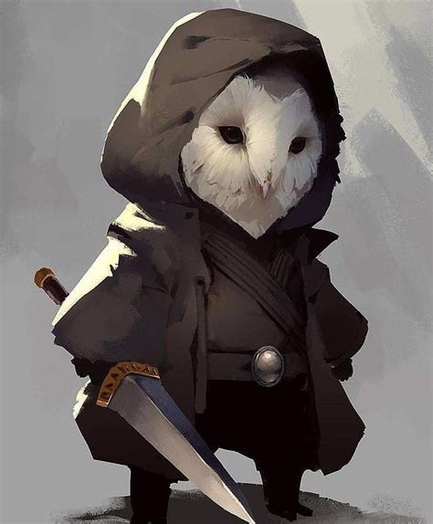 Fear Owl Warrior Rpg Character Fantasy Character Design Character