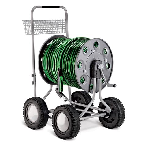 The popularity of garden hoses made with stainless steel materials has skyrocketed recently. The Best Hose Reel Cart - Hammacher Schlemmer