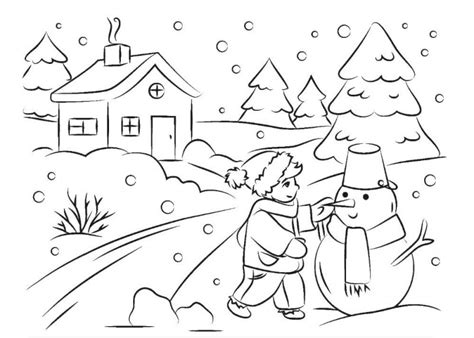 Planse De Colorat Iarna Pentru Copii Jocurile Copiilor Iarna Kelarislar