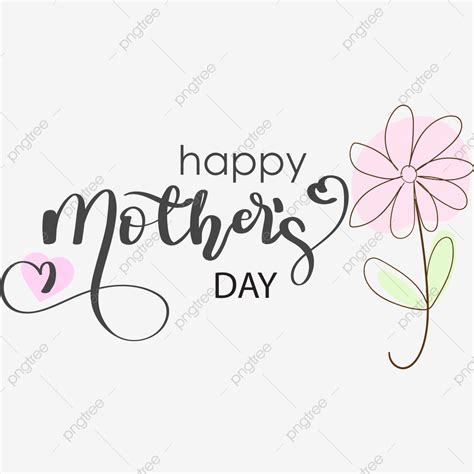 Happy Mothers Day Text Lettering Handwritten, Mothers Day Clipart, Happy Mother's Day, Mothers 